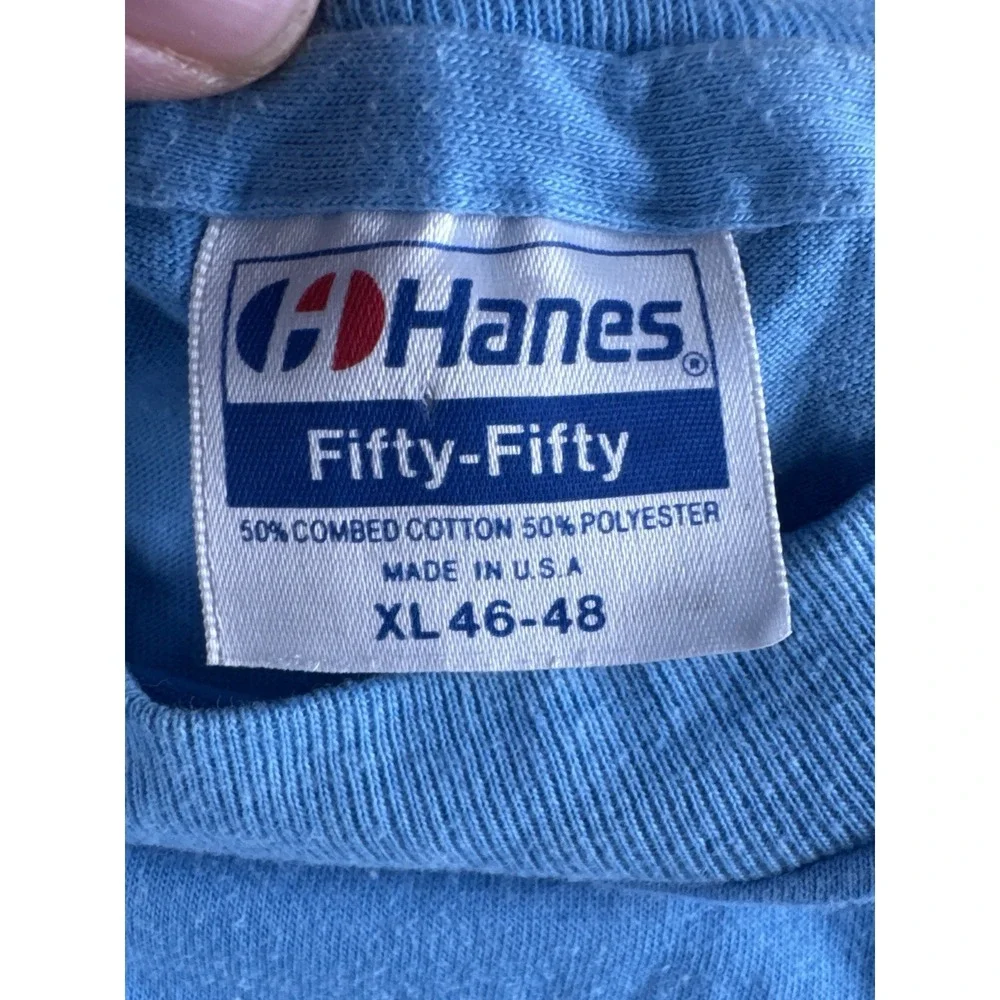 Vintage 80s Bristol Renaissance Faire Hanes Fifty Fifty USA T-Shirt XL